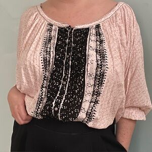 FP Pink & Black Blouse
